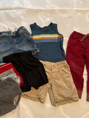 Cat & Jack Navy Tank with Yellow, White, Orange & Light Blue Stripes-Bundle